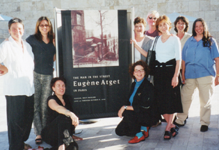 Women At Work just before their reading at the Getty